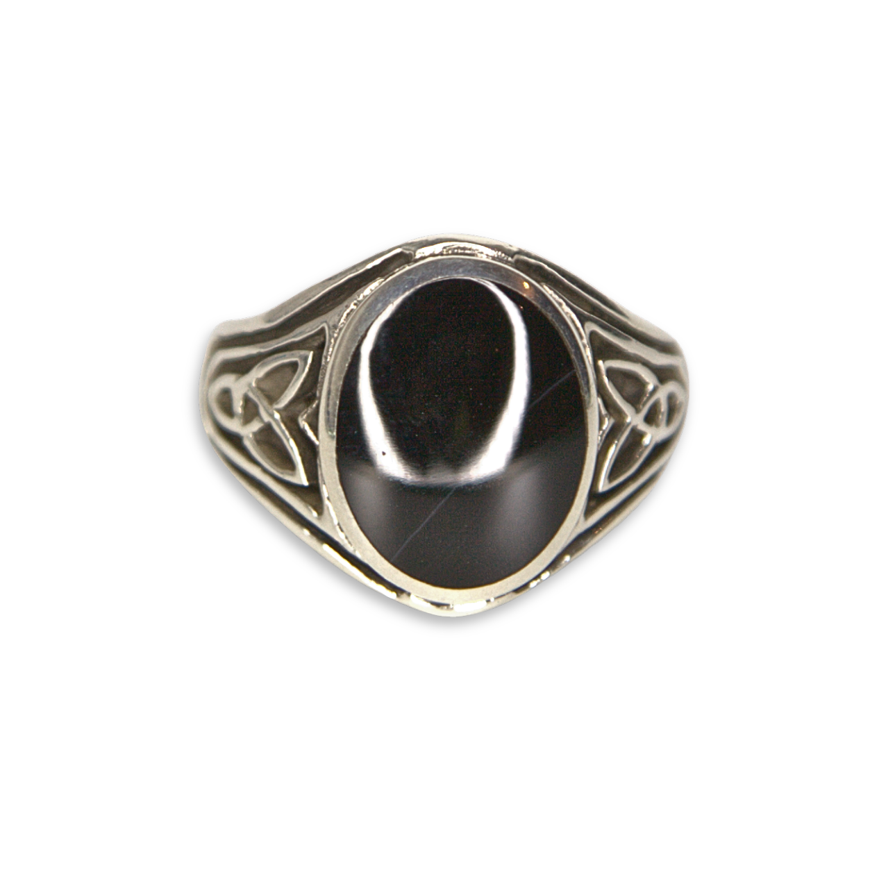 Celtic Trinity Knot Signet Ring (SSR8968)