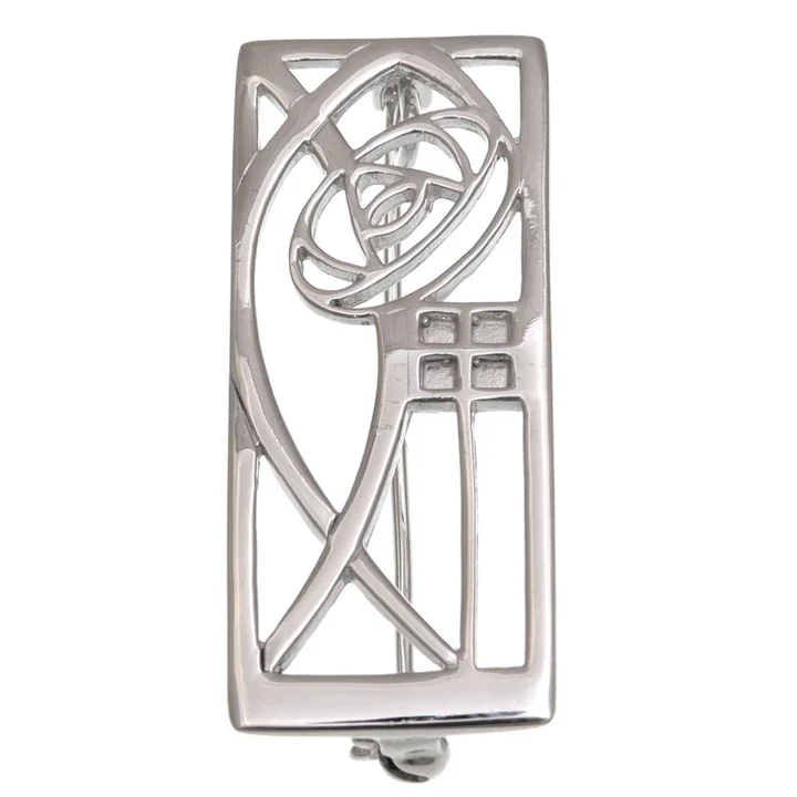 Sterling Silver Charles Rennie Mackintosh Panel Brooch - 40mm (1).webp