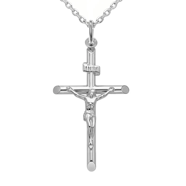 Sterling Silver Crucifix Necklace – 32mm (1).png