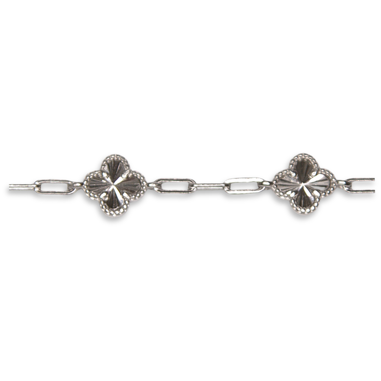Silver Donna Ricardo Clover Bracelet (DRB4001)