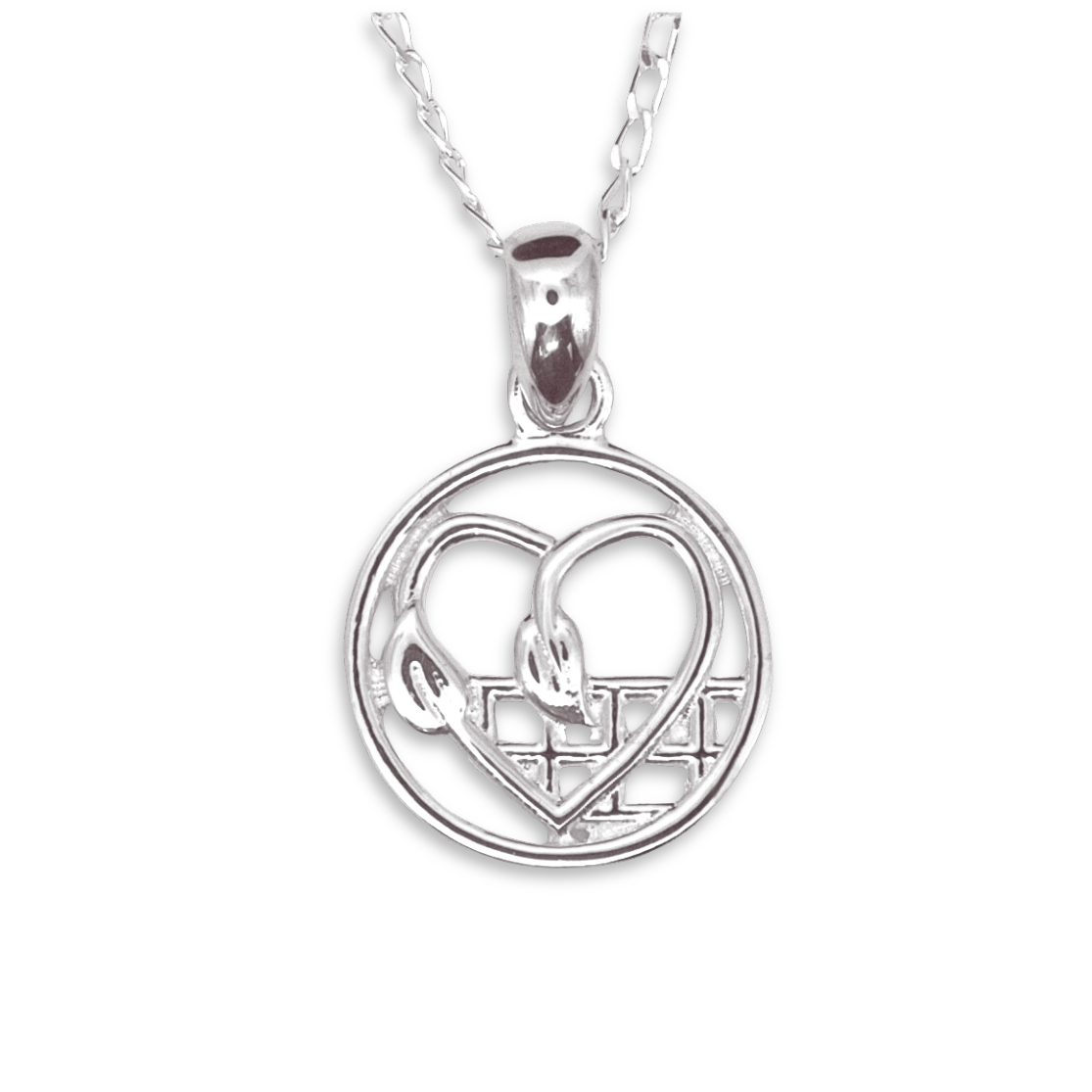 Sterling Silver Charles Rennie Mackintosh Circle Pendant - 17.5mm (RMSP6140)