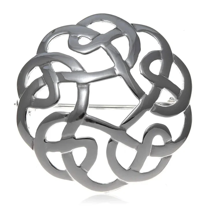Sterling Silver Celtic Knot Brooch - 27mm (1).webp