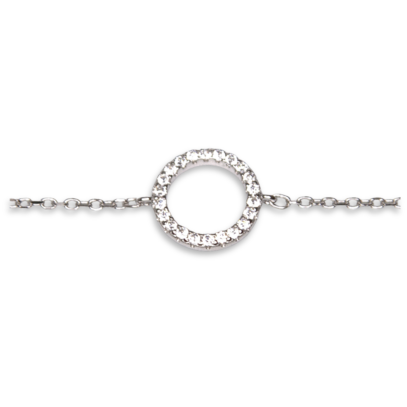 Silver Donna Ricardo Circle Bracelet (DRB3003)