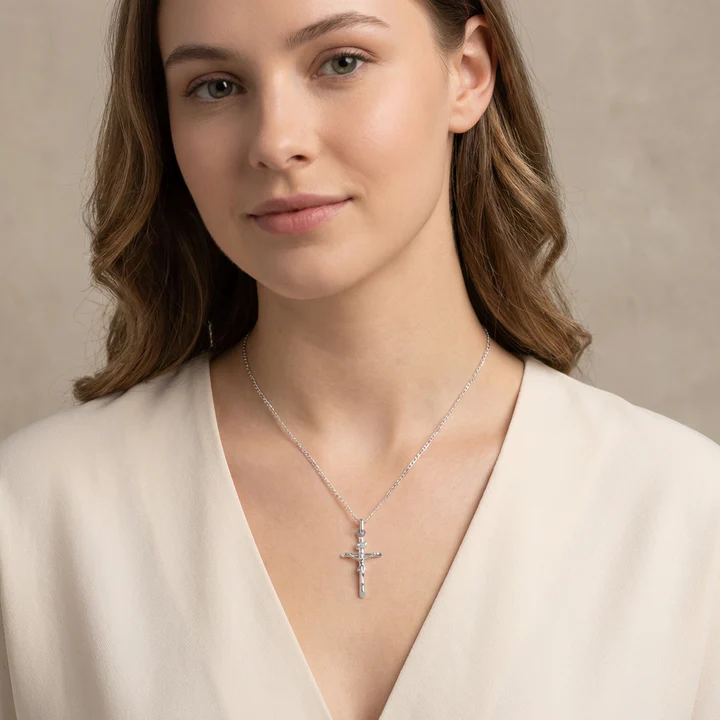 Sterling Silver Crucifix Necklace – 25mm (3).png
