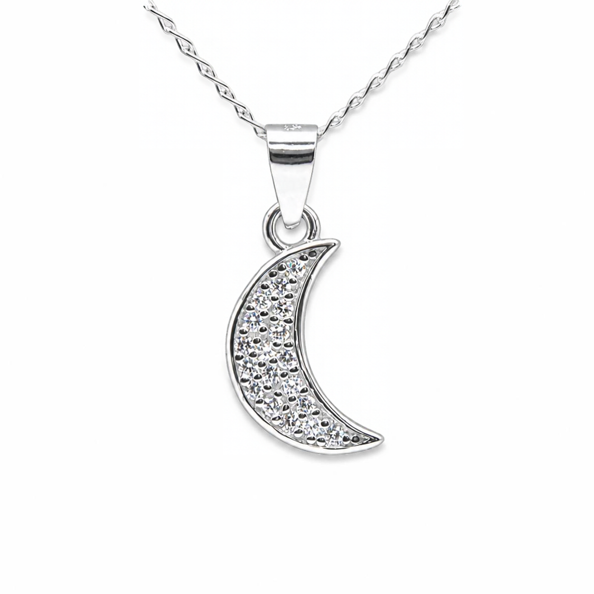 Silver Donna Ricardo Moon Pendant (DRP9012)