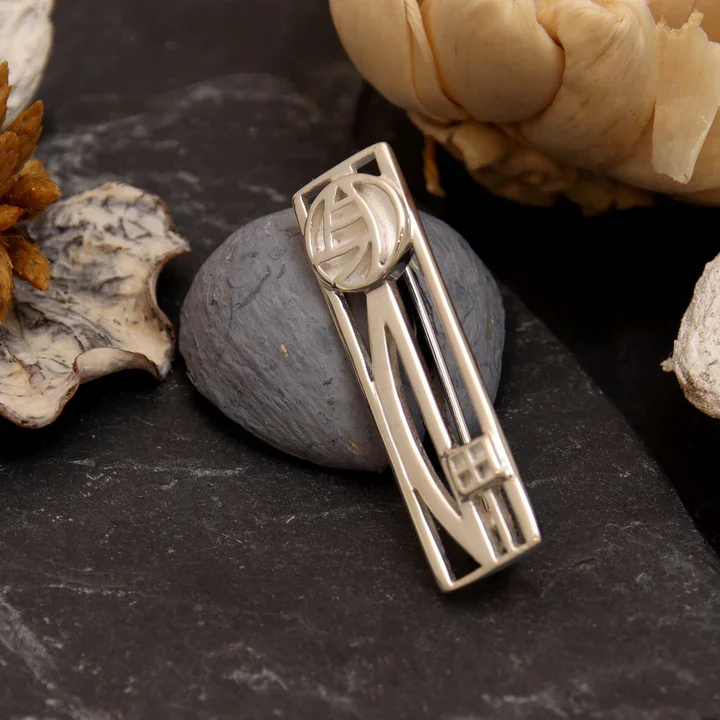 Sterling Silver Charles Rennie Mackintosh Architectural Column Brooch - 38mm (2).webp