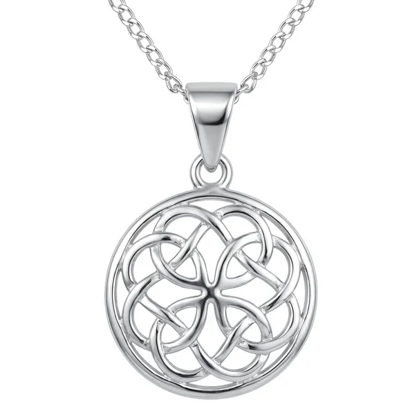 Sterling Silver Celtic Knot Pendant - 18mm (SP2106)