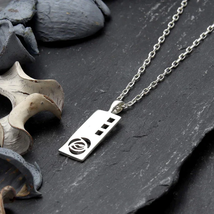 Sterling Silver Charles Rennie Mackintosh Panel Pendant - 28mm (2).webp