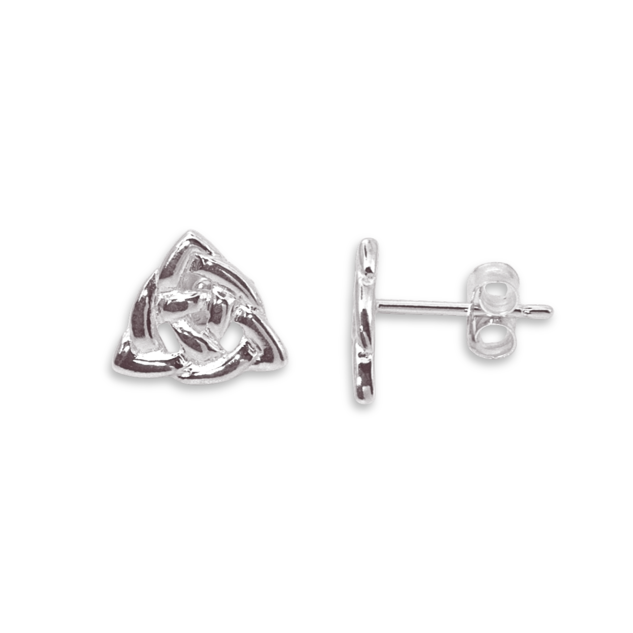 Sterling Silver Celtic Knotwork Stud Earring - 10mm (SE1711)