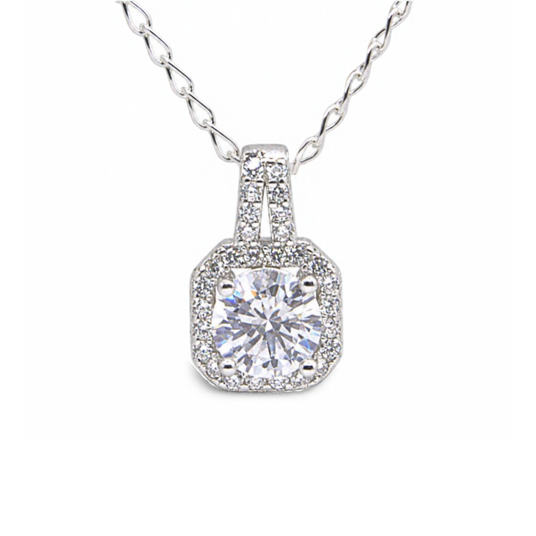 Silver Donna Ricardo Square Pendant (DRP9001)