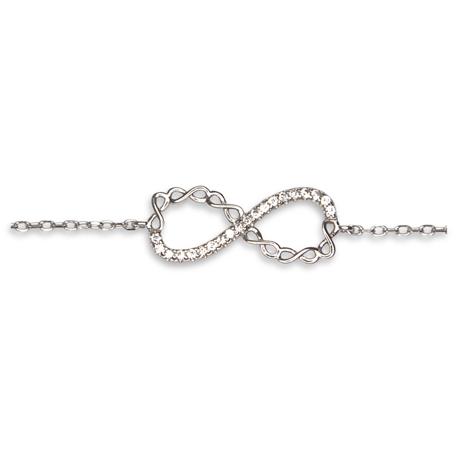 Silver Donna Ricardo Infinity Bracelet (DRB2006)