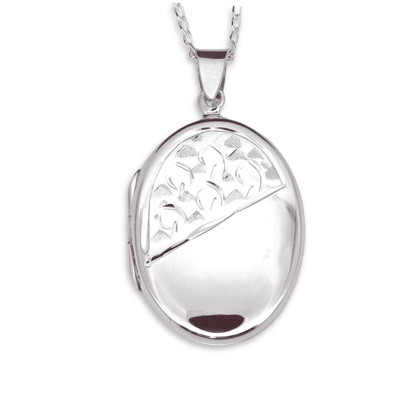 Sterling Silver Oval Locket - 21mm (SLK1023)