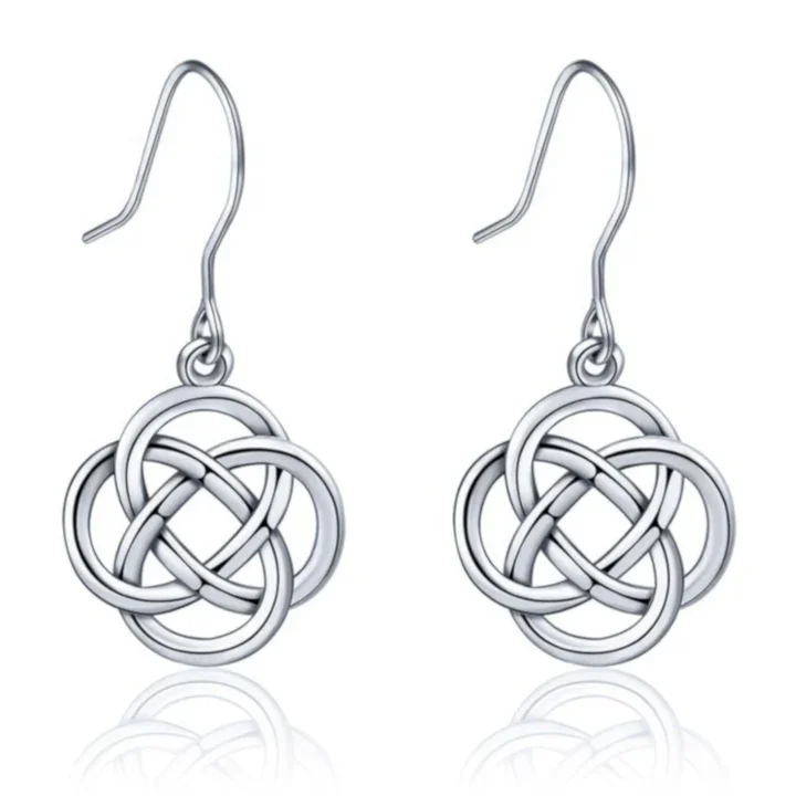 Sterling Silver Celtic Knot Earrings (SE1722)