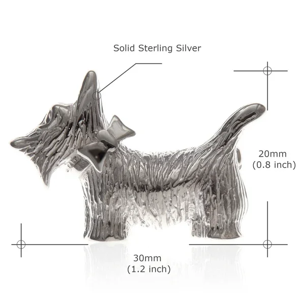 Sterling Silver Highland Terrier Scottie Dog Brooch - 20mm (3).webp