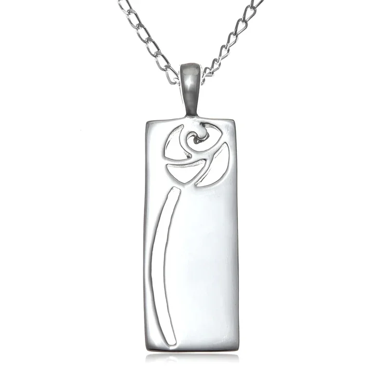 Sterling Silver Charles Rennie Mackintosh Panel Pendant - 21mm (1).webp