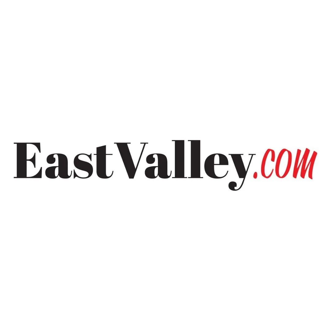 Logo with the text 'EastValley.com' in black and red font on a white background.