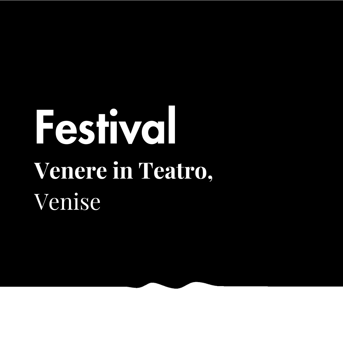 Festival Venere in Teatro