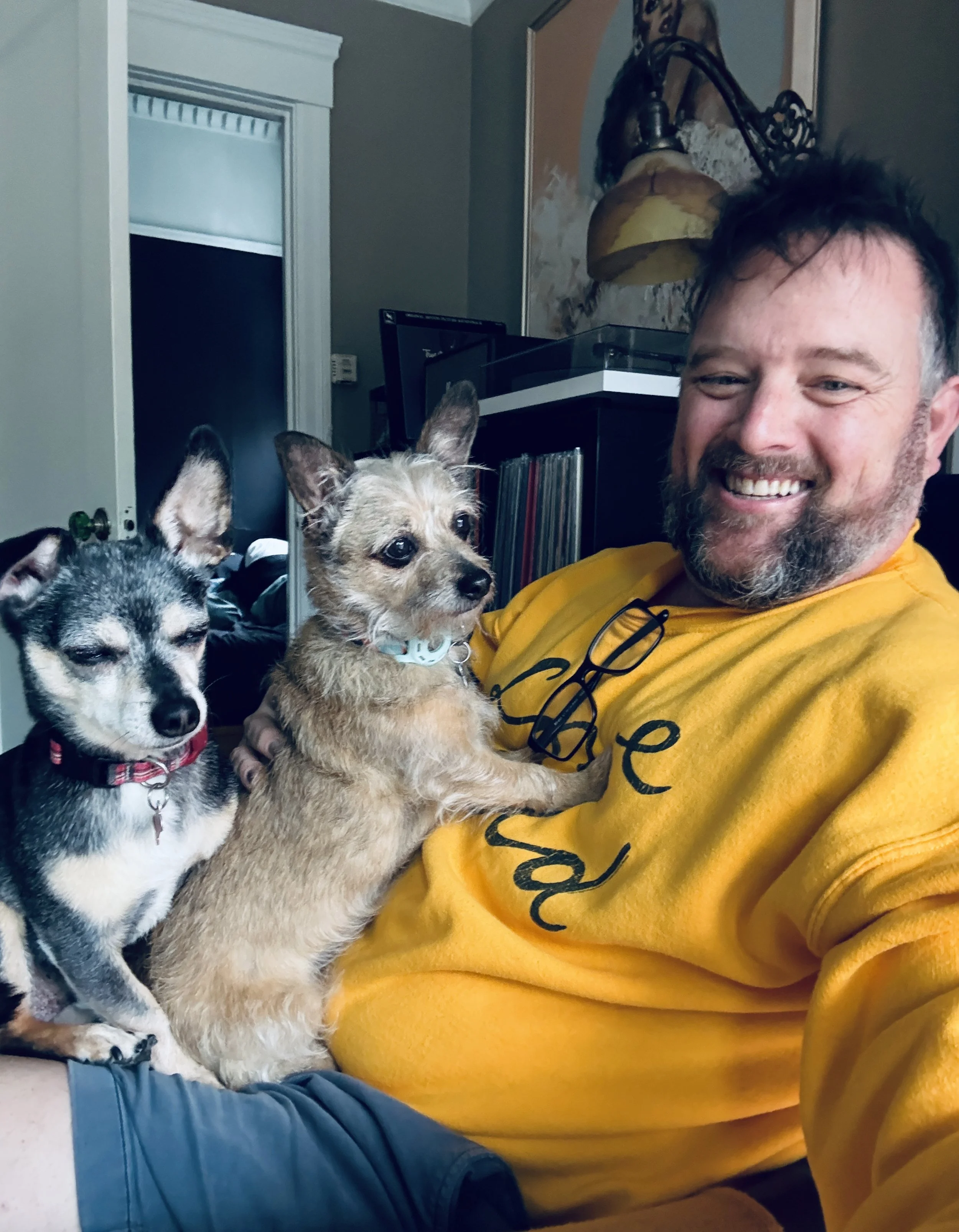 River & Oz climb aboard.