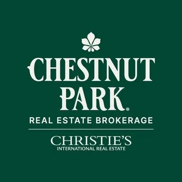 Chestnut Park and Christie's International Real Estate logos on a green background.