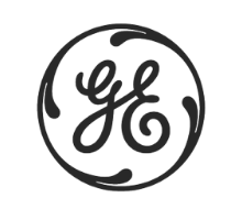 GE logo with a circular design and stylized lettering