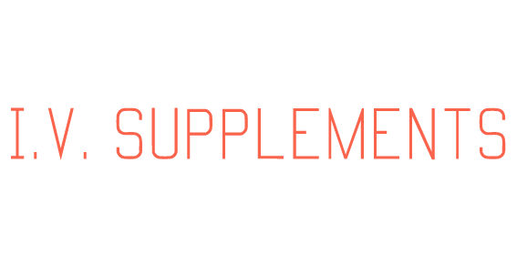 Logotipo que dice 'Supplement Lab I.V. SUPPLEMENTS' en letras rojas y negras sobre fondo blanco.