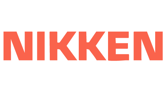 Logo de la marca 'Nikken' en fondo blanco.