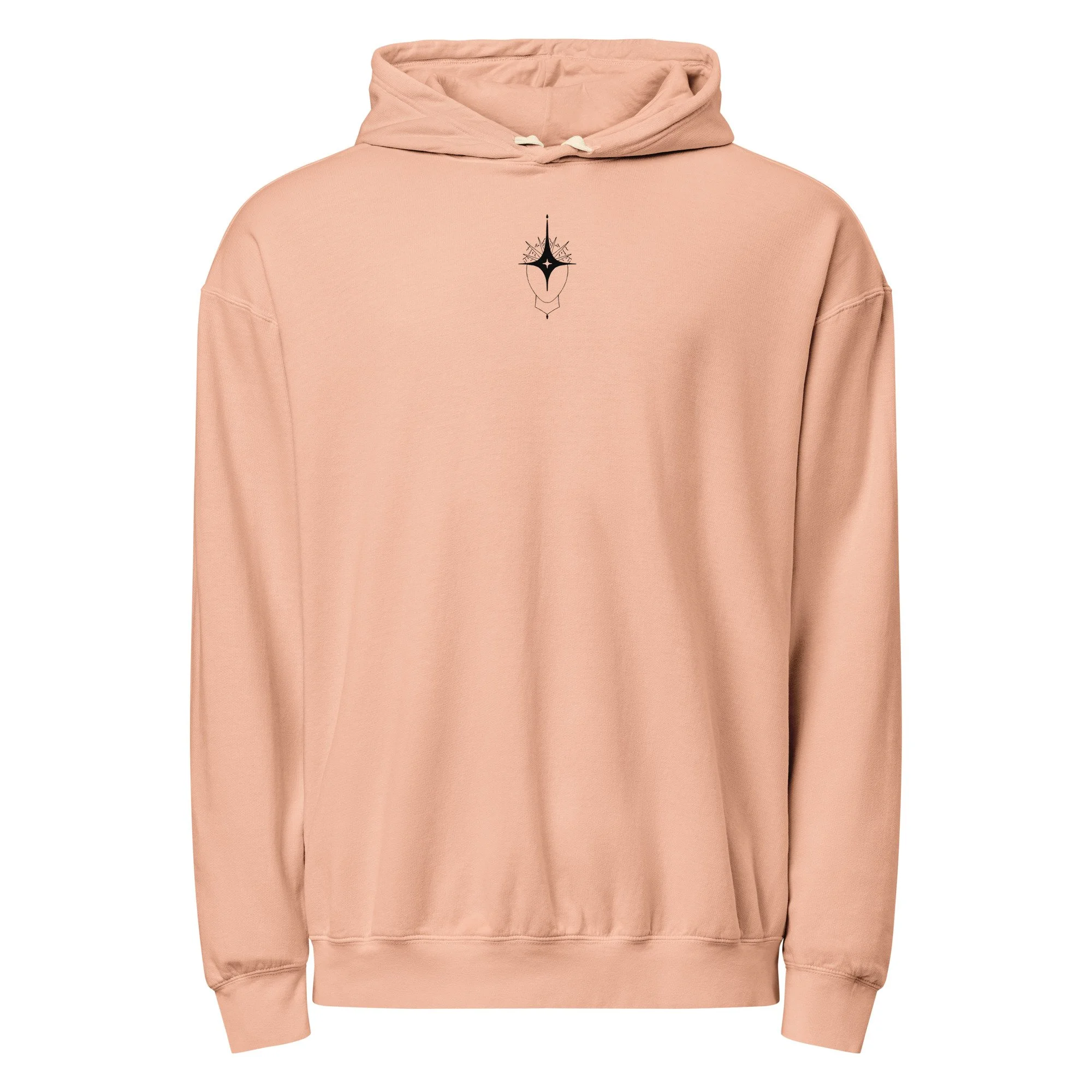 Unisex garment-dyed lightweight hoodie