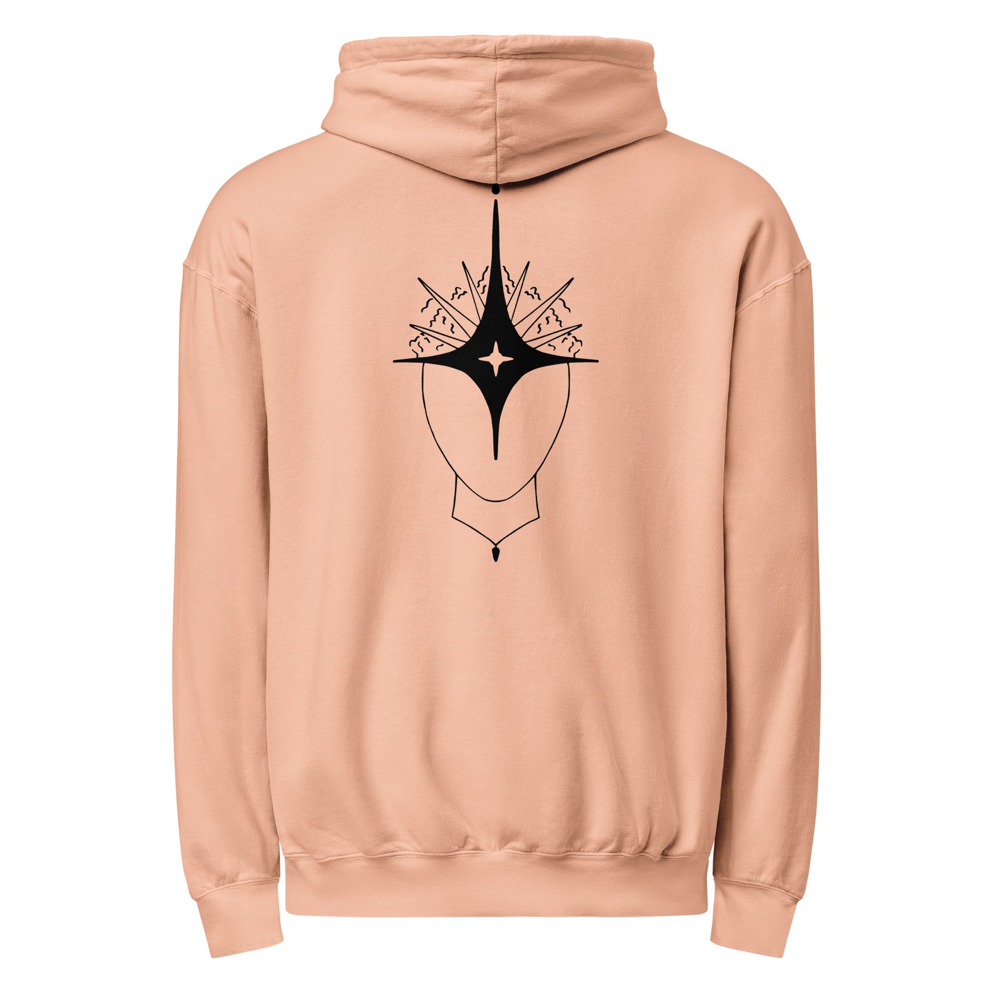 Unisex garment-dyed lightweight hoodie