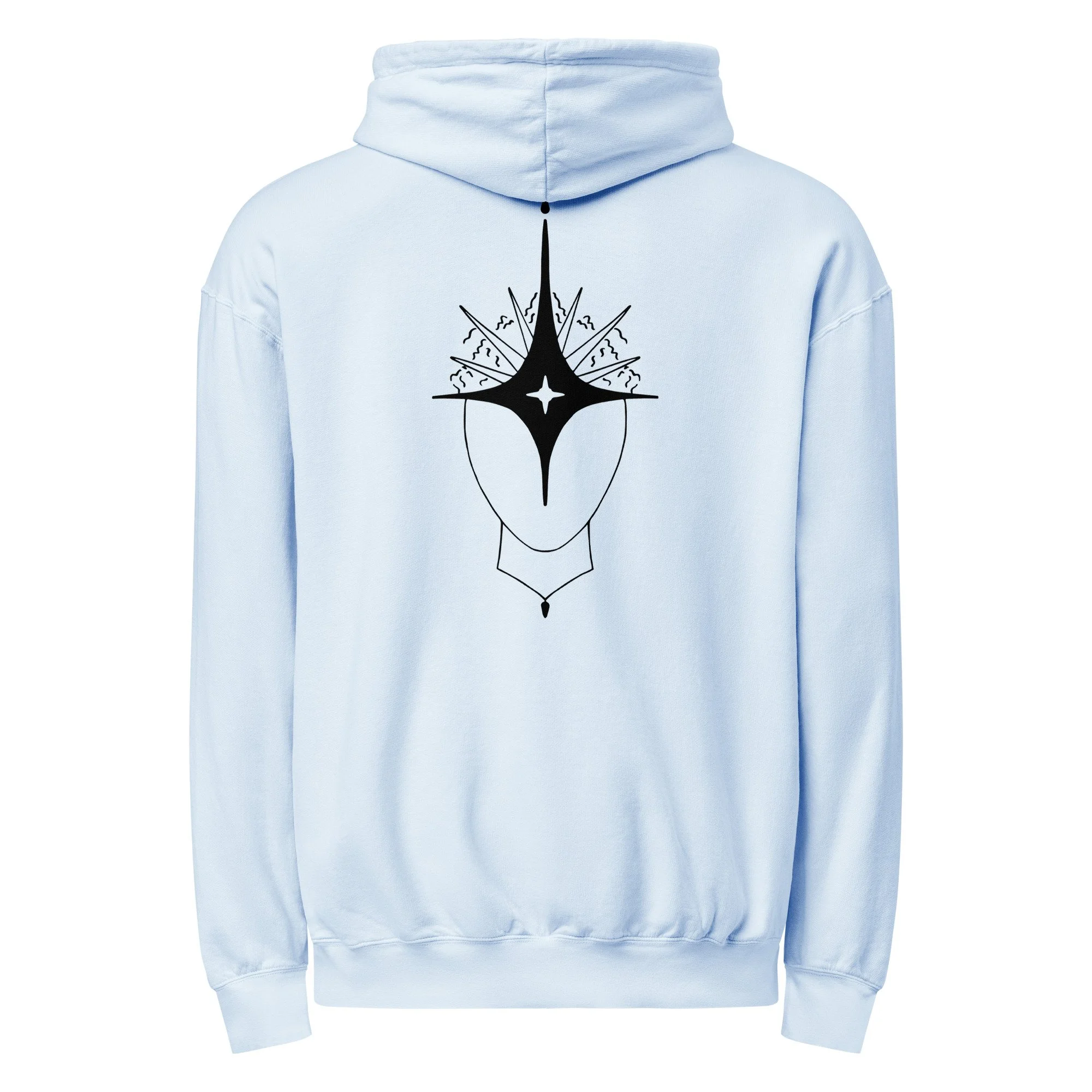 Unisex garment-dyed lightweight hoodie