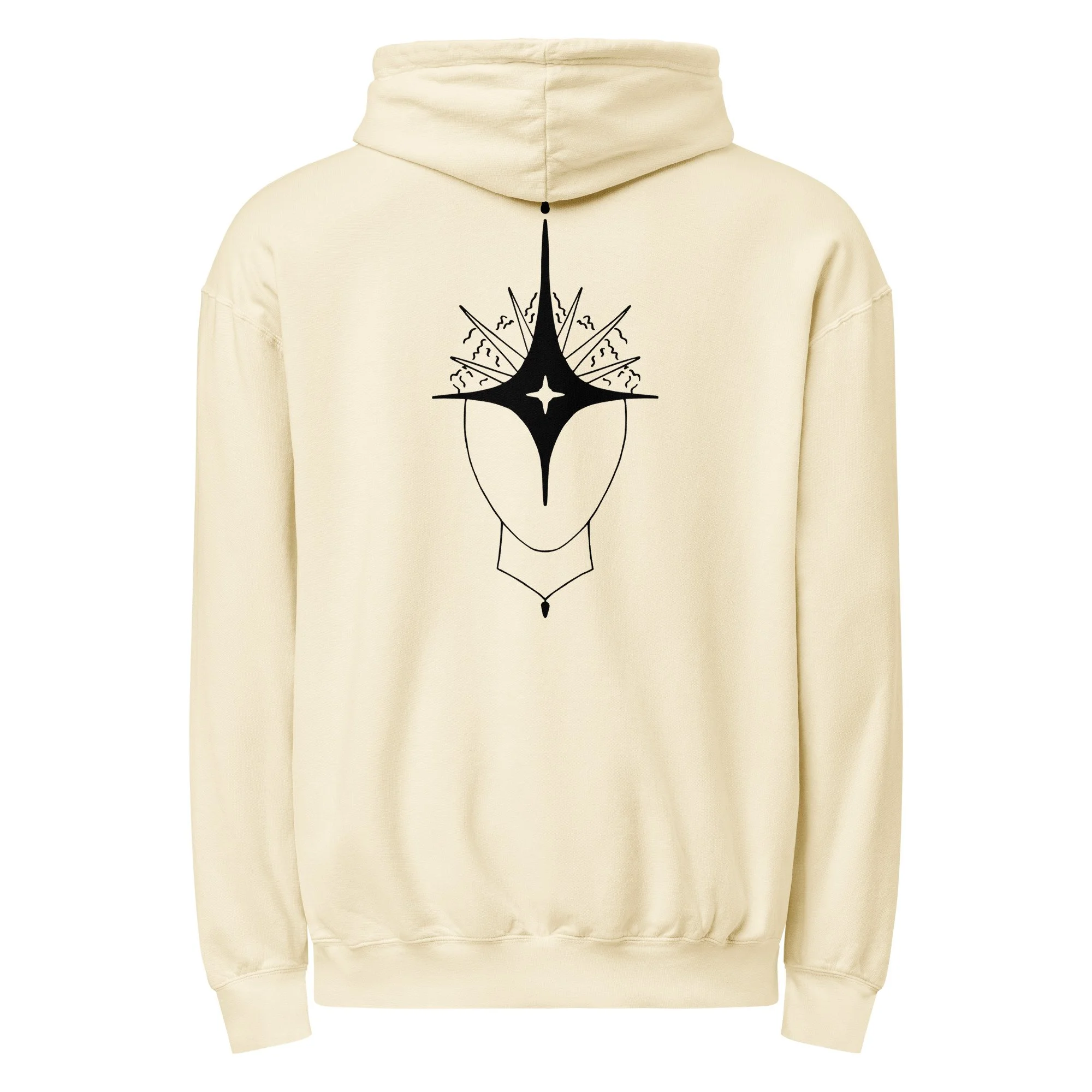 Unisex garment-dyed lightweight hoodie