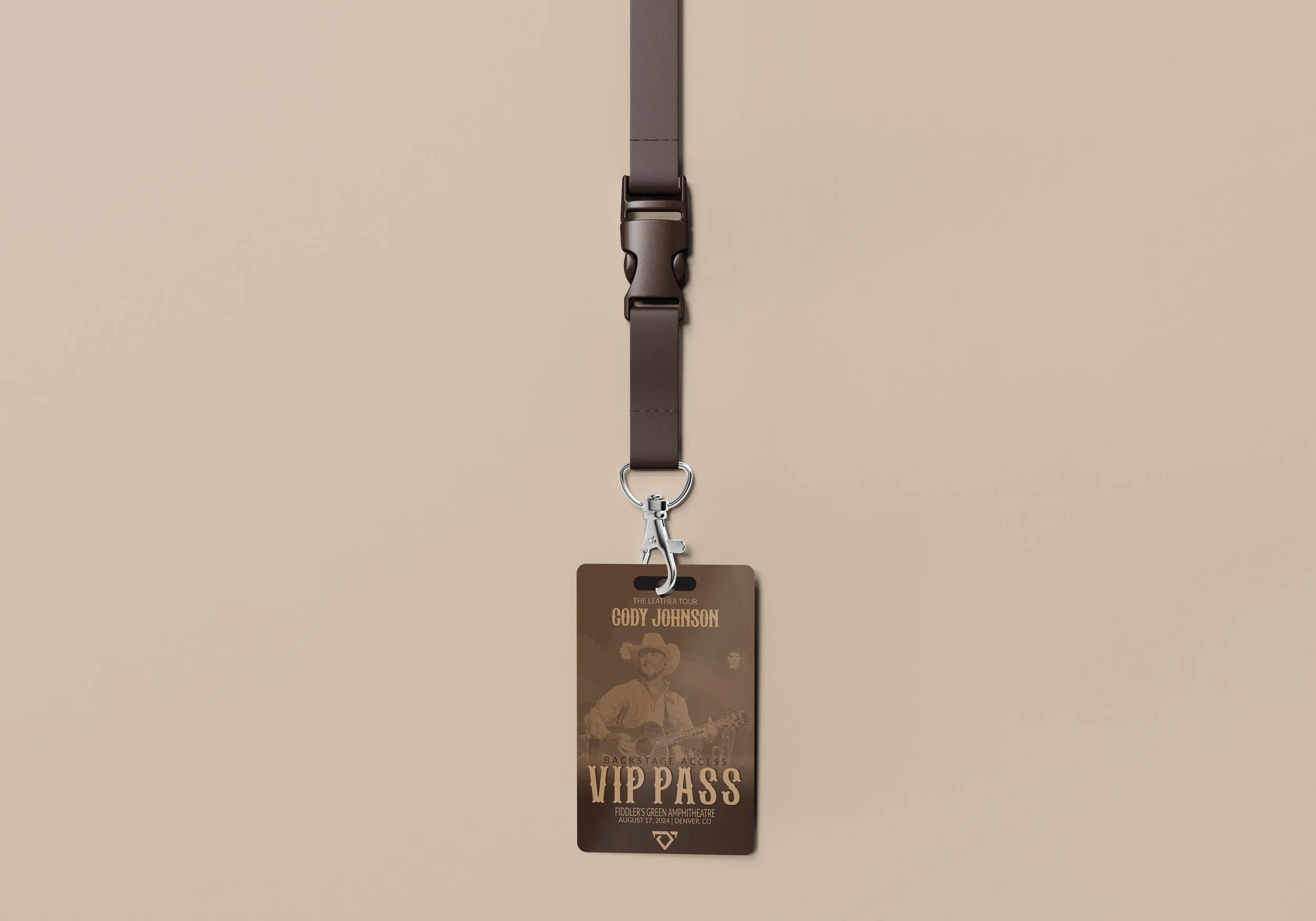 VIP backstage pass design concert