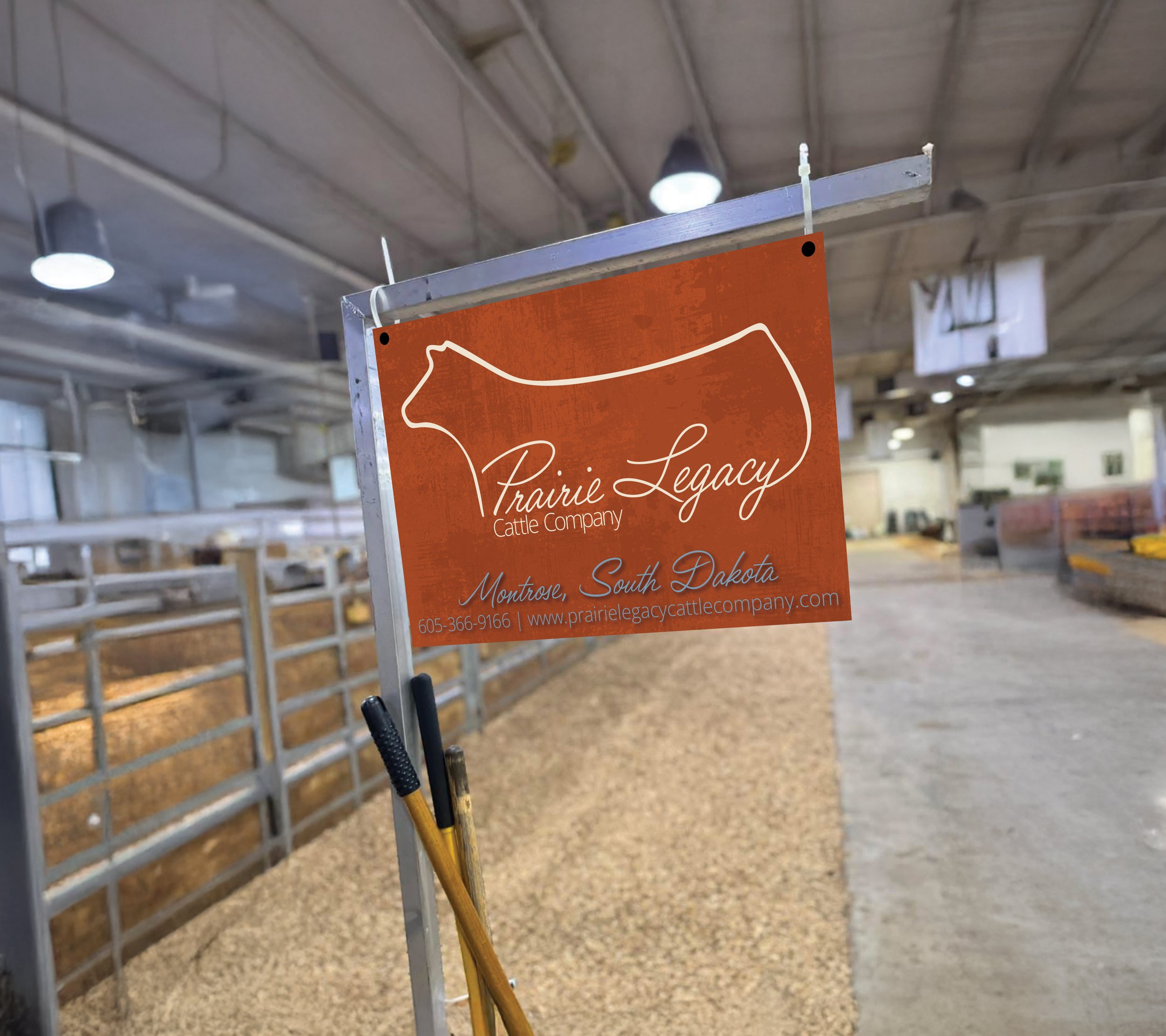 cattle stall sign design for livestock show
