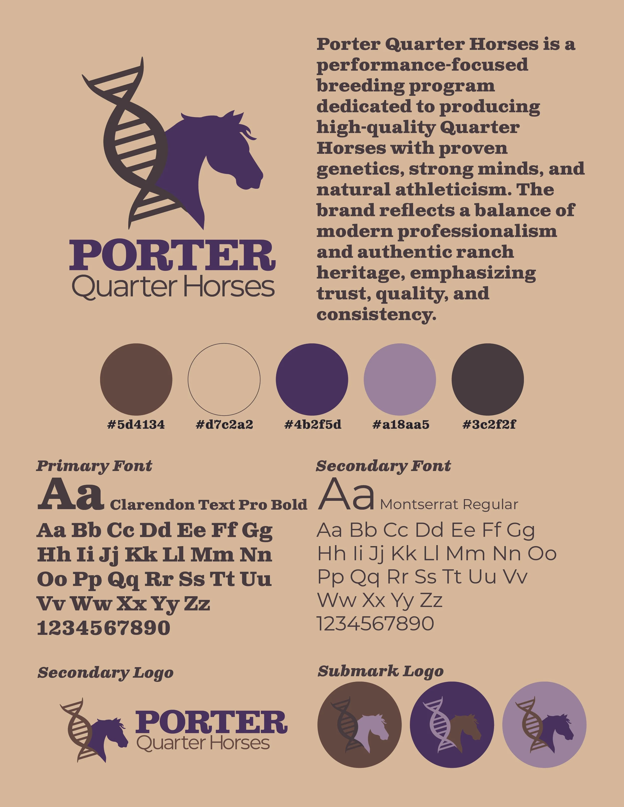equine brand identity and style guide
