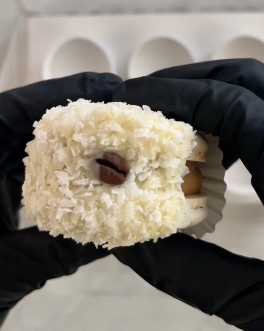 King Sized Premium Coconut Coffee Macaron
