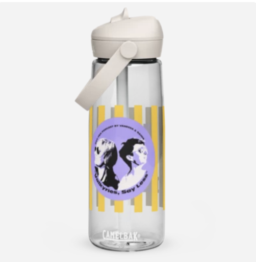 "Valkyries, Say Less" Flip straw water bottle