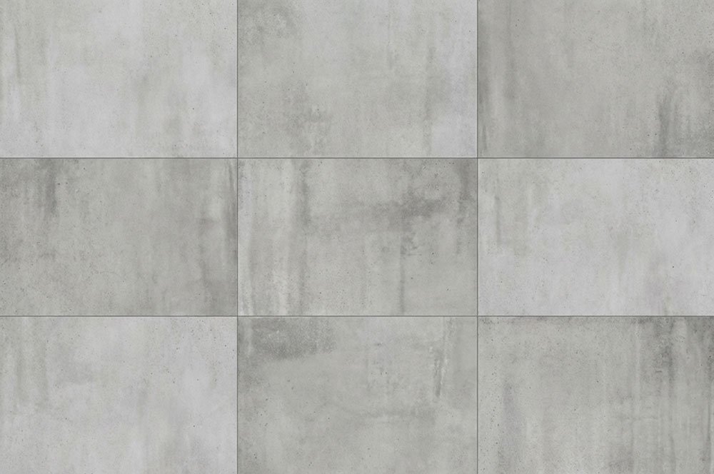 Nahaufnahme von verlegtem Betonfliesenboden