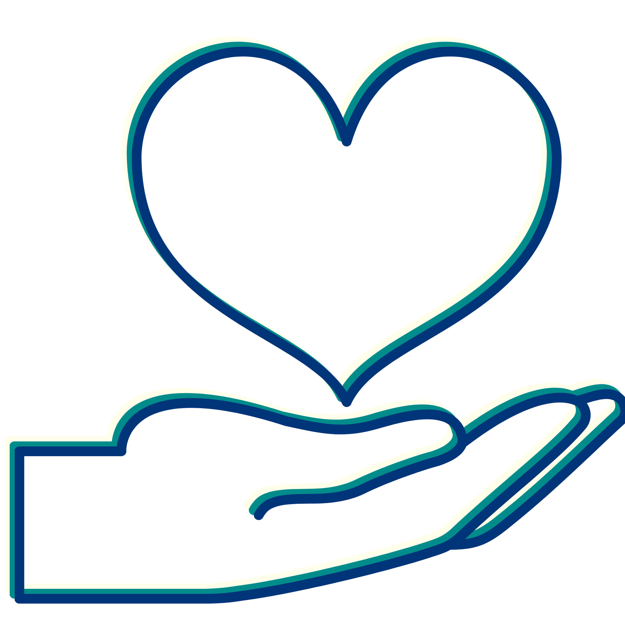 Illustration of an open book with stylized hearts emerging from its pages.