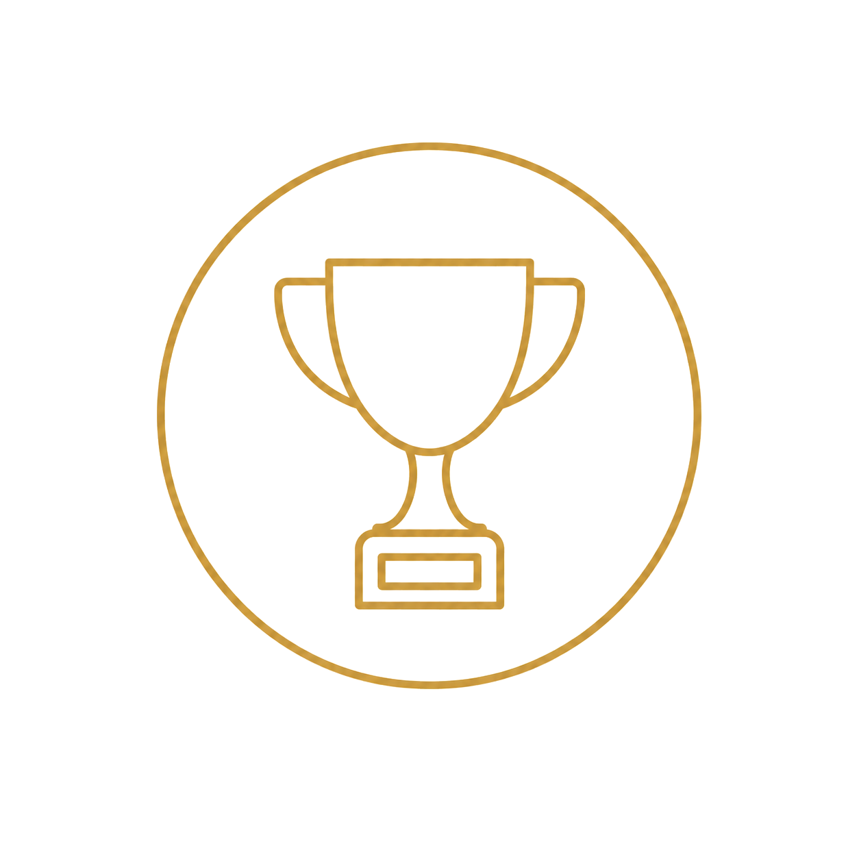 Gold trophy icon