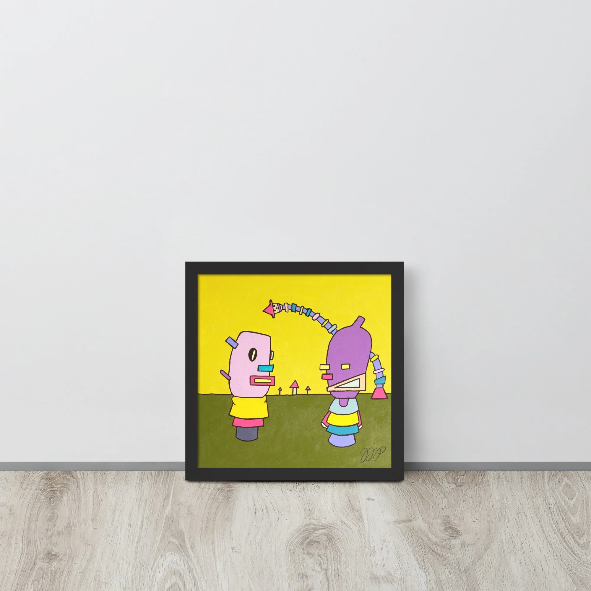 Storytellers Color Cartoon Framed Print