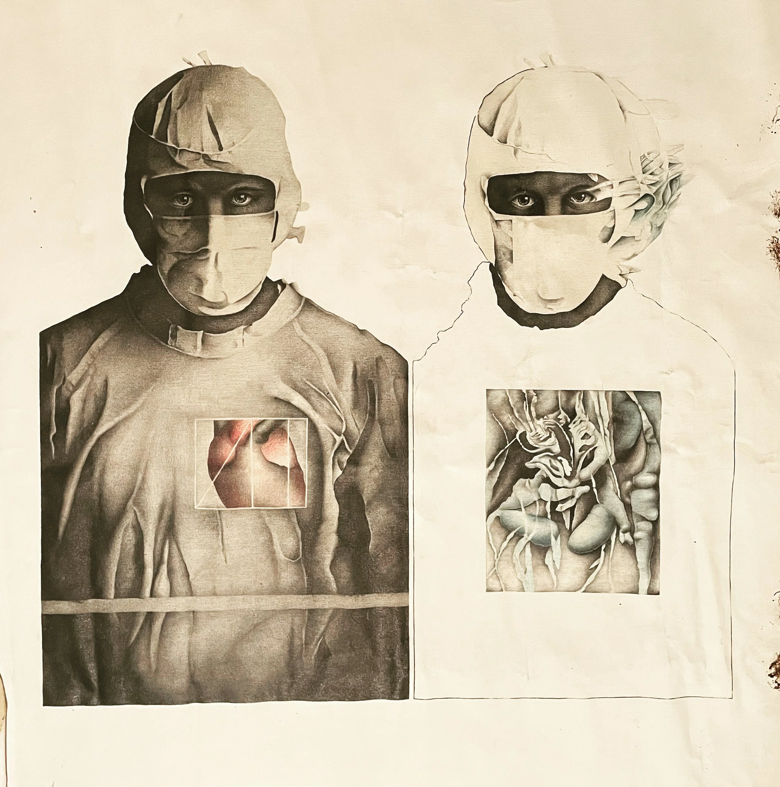Graphite and Acrylic on Canvas 1978