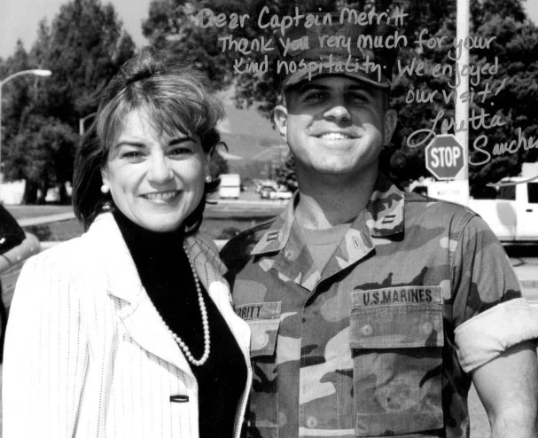 Congresswoman Loretta Sanchez (D-Calif.) of Orange County was one of the VIPs I met during my time as General McCorkle's aide.