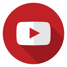 Logotipo de YouTube en color rojo con un triángulo blanco en el centro