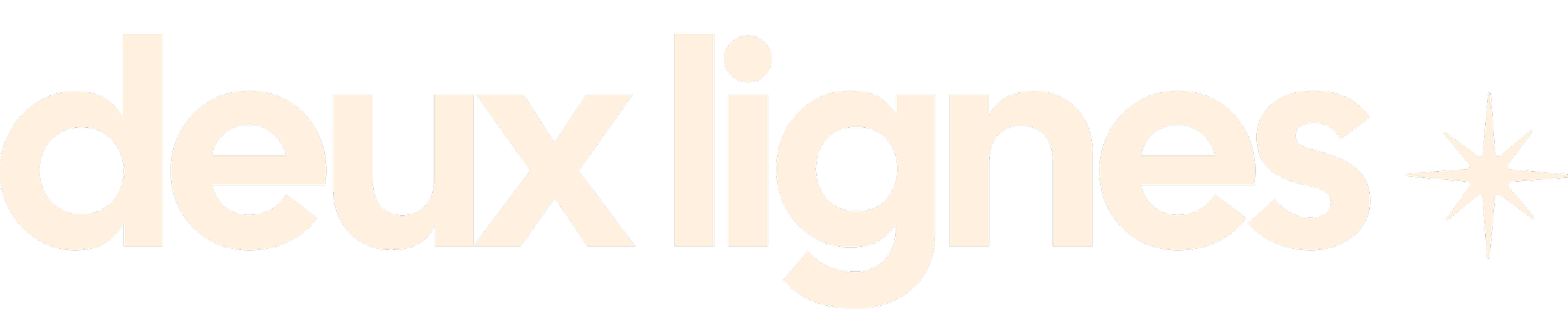 Logo horizontal de Deux lignes Studio en blanc — studio créatif graphisme et photographie, Pays Basque