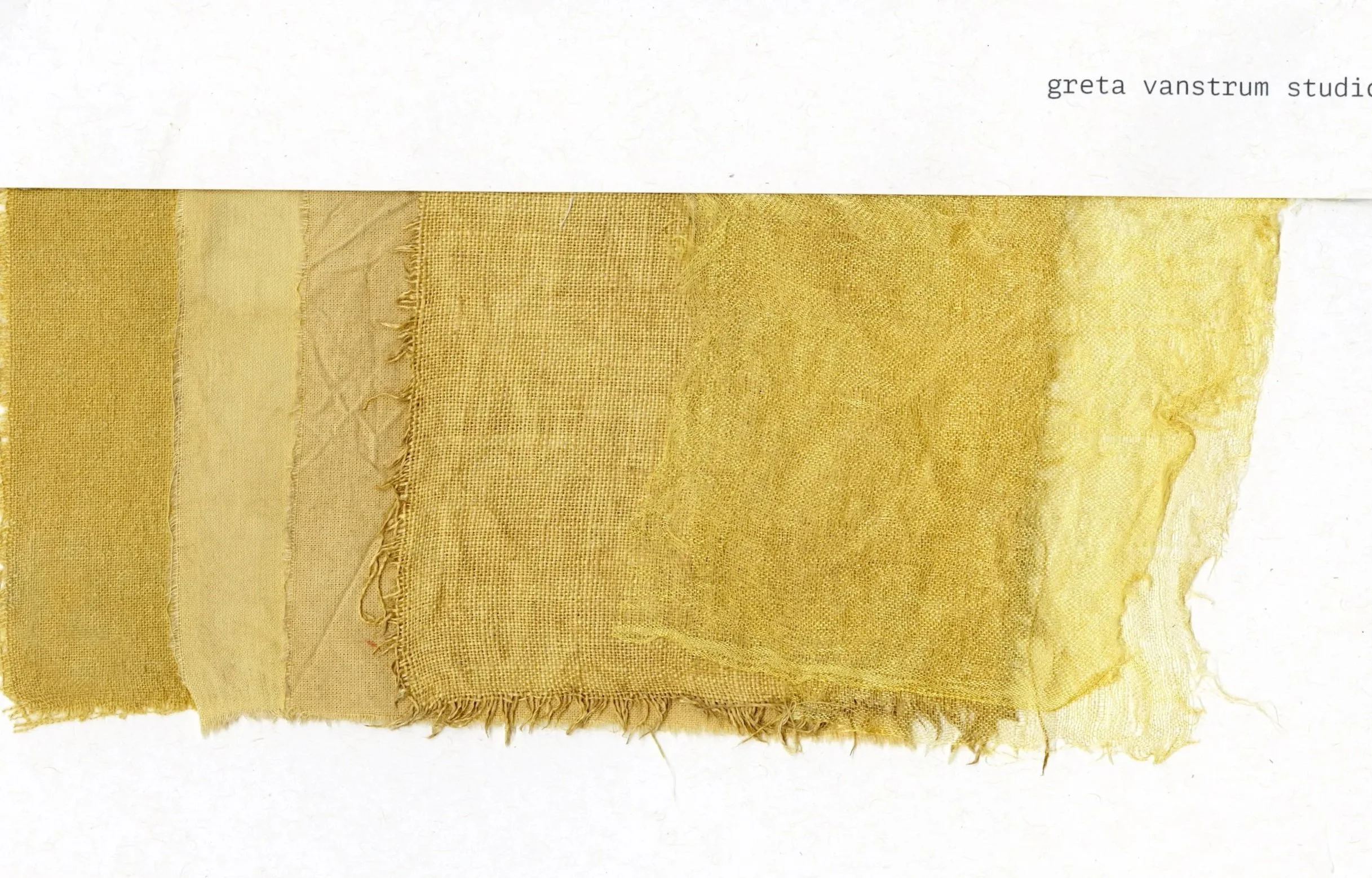 natural dye swatch collection