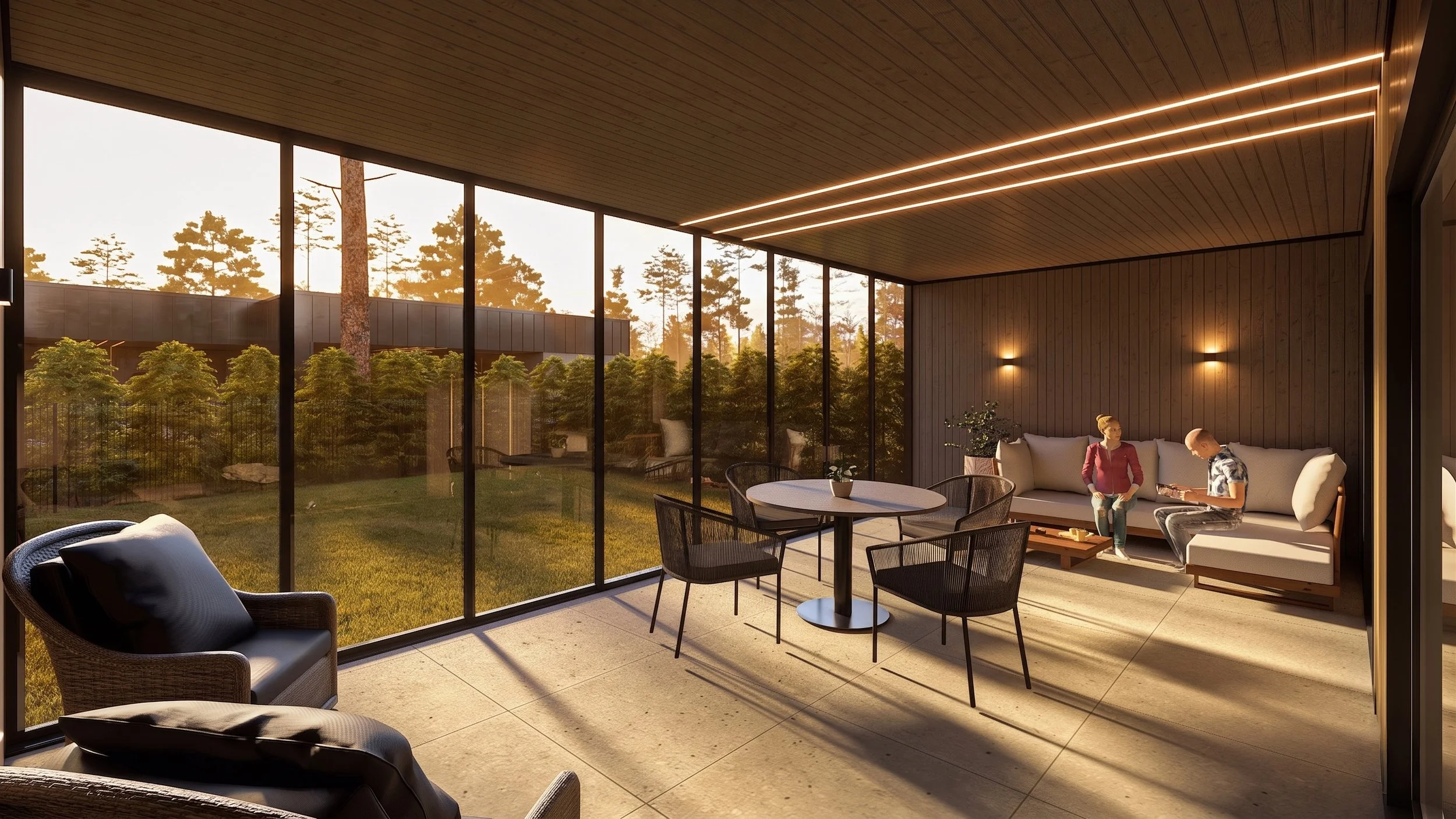 Suur terras paljude võimalustega.