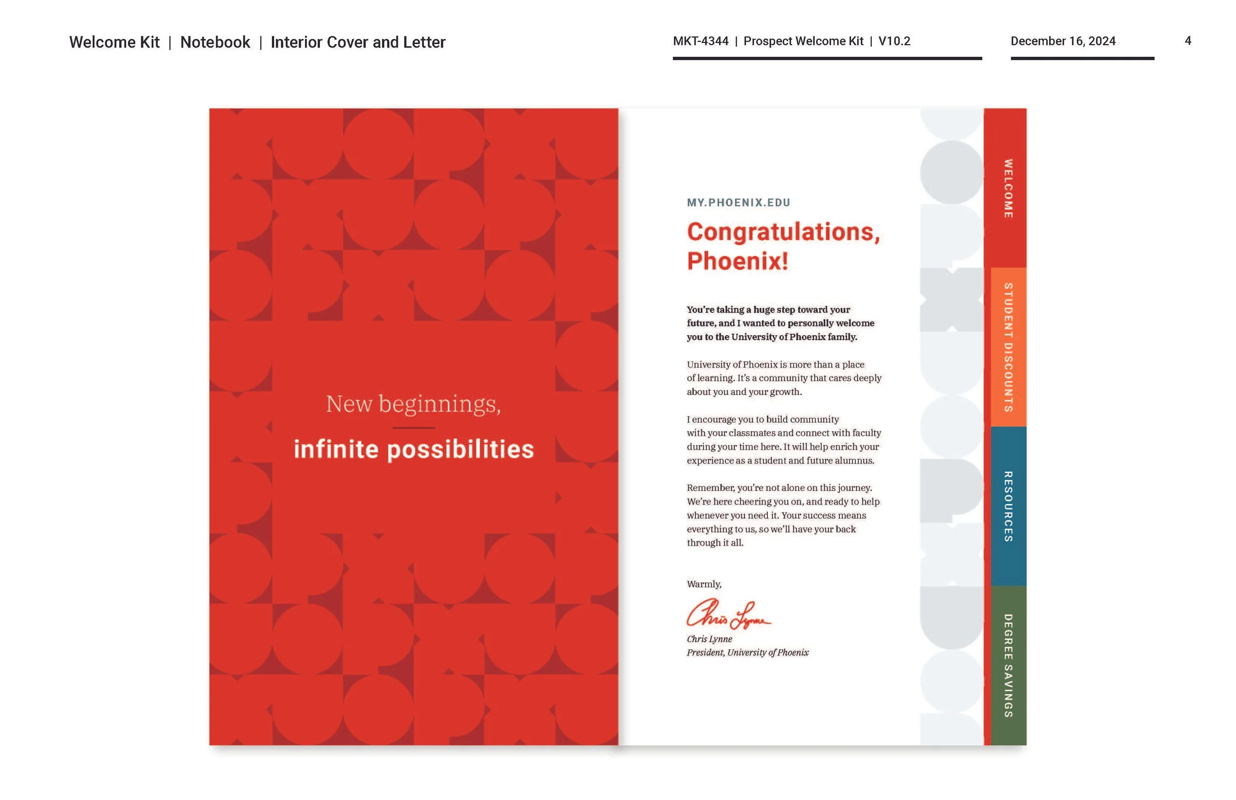 Letter from the President