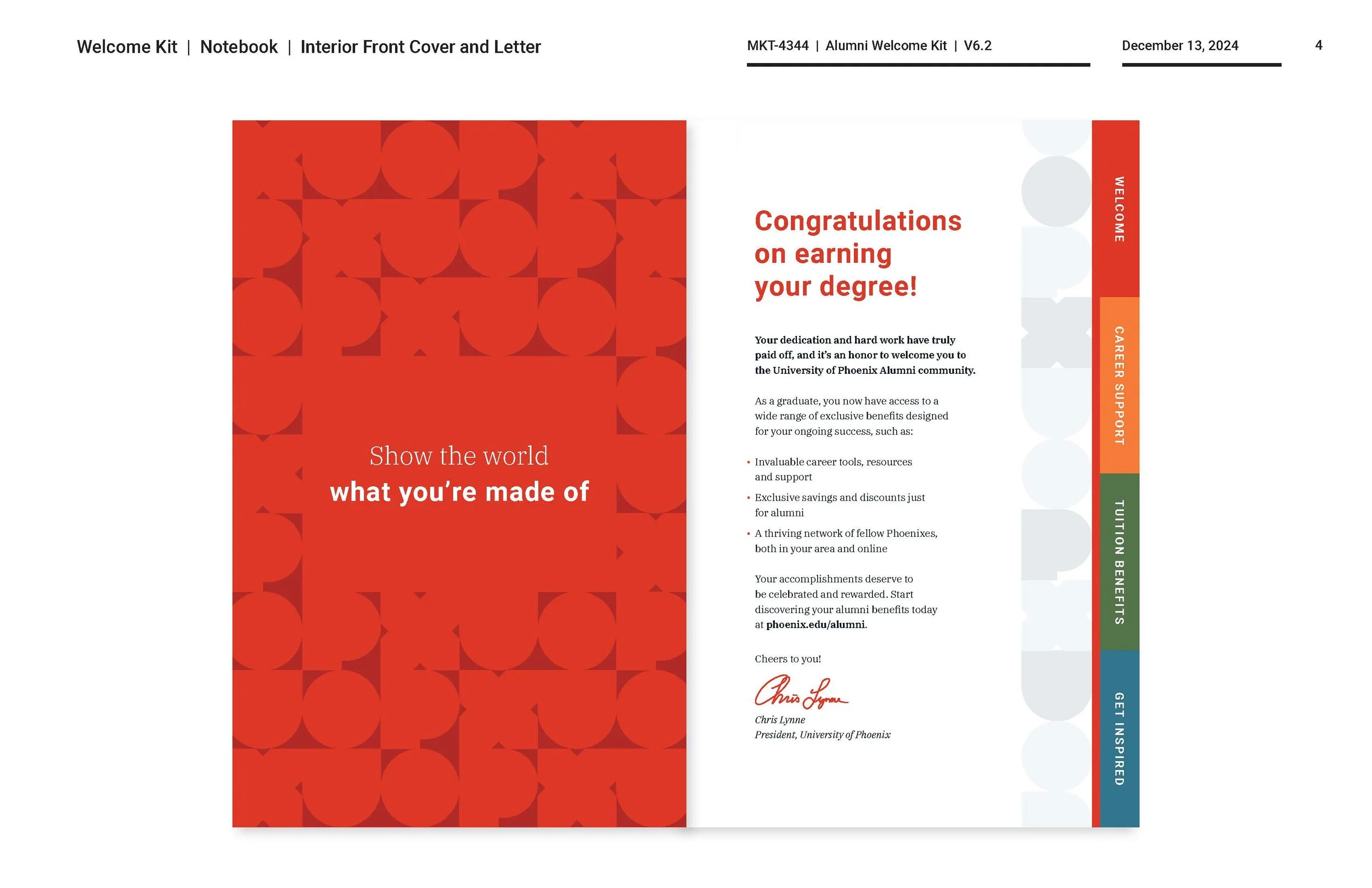 Letter from the President