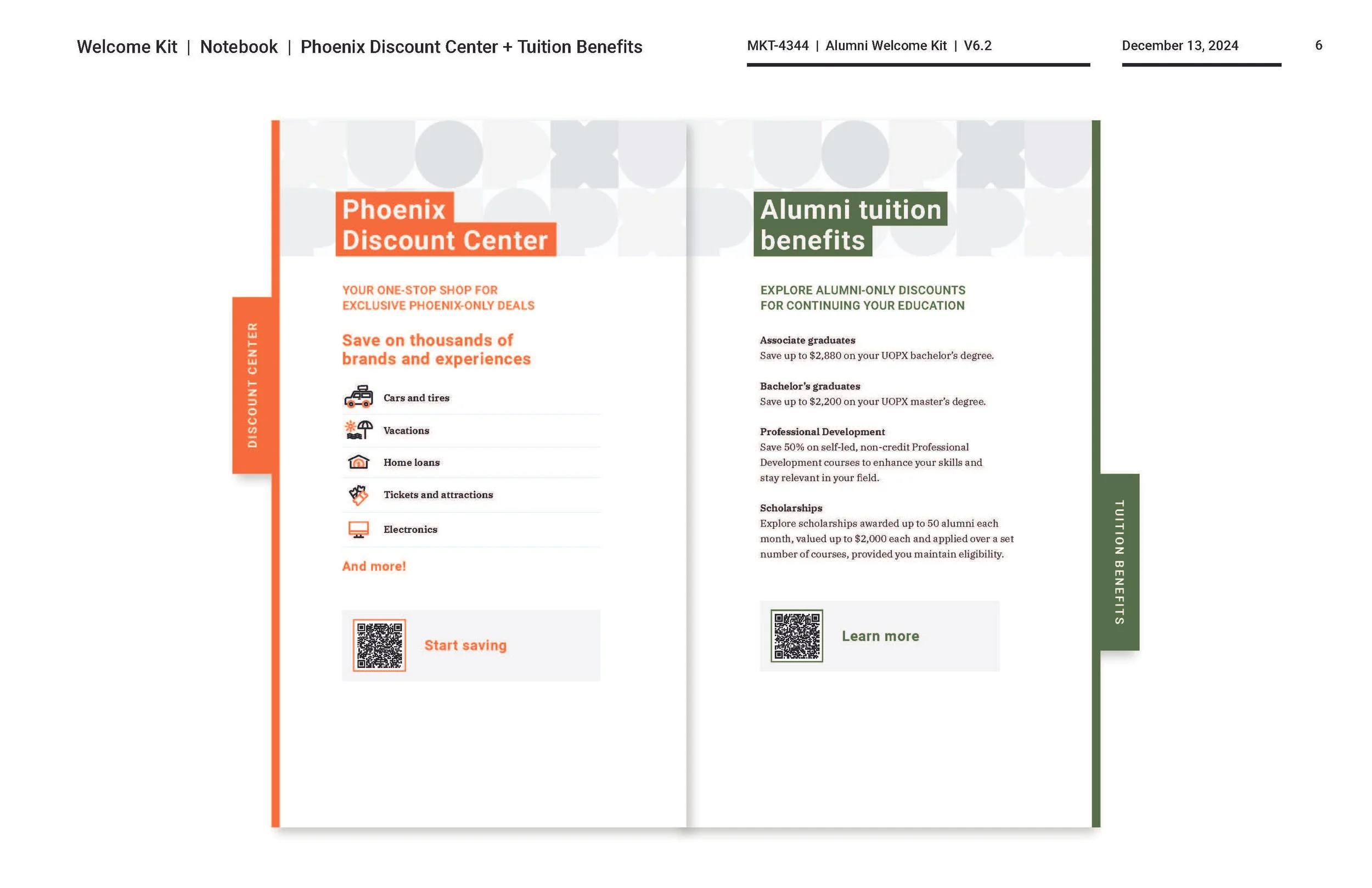 Discount Center & Tuition Benefits