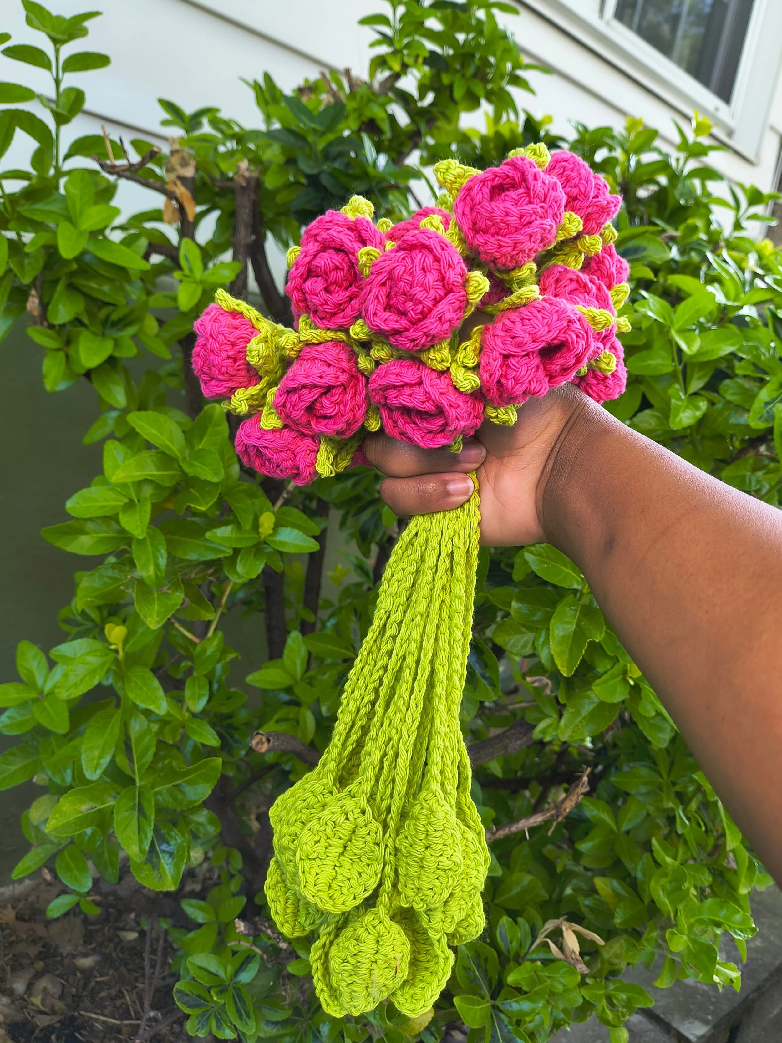 Blossomed Rose Handmade Crochet Bookmark