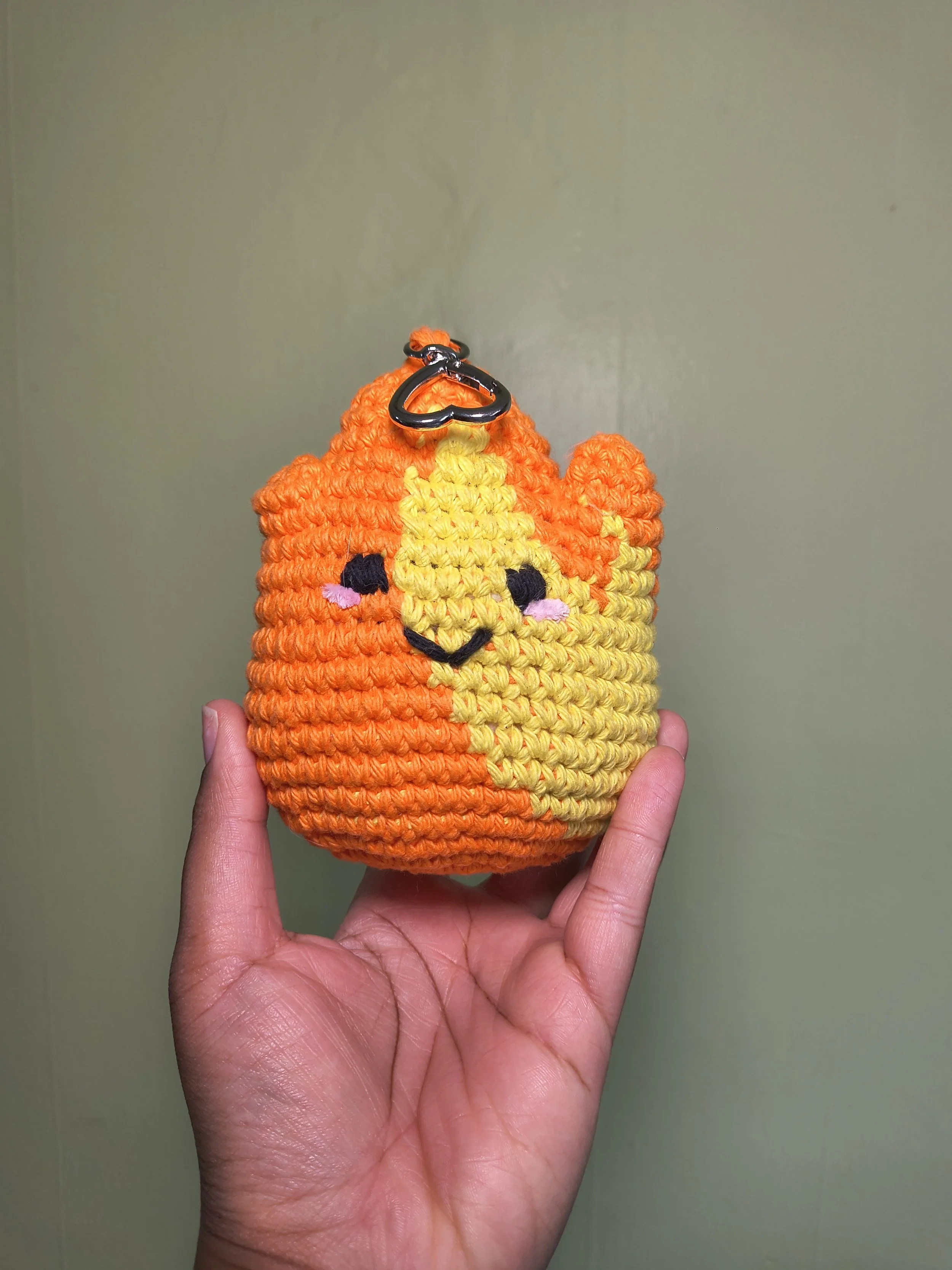 Fire In My Bones Handmade Crochet Plush Keychain